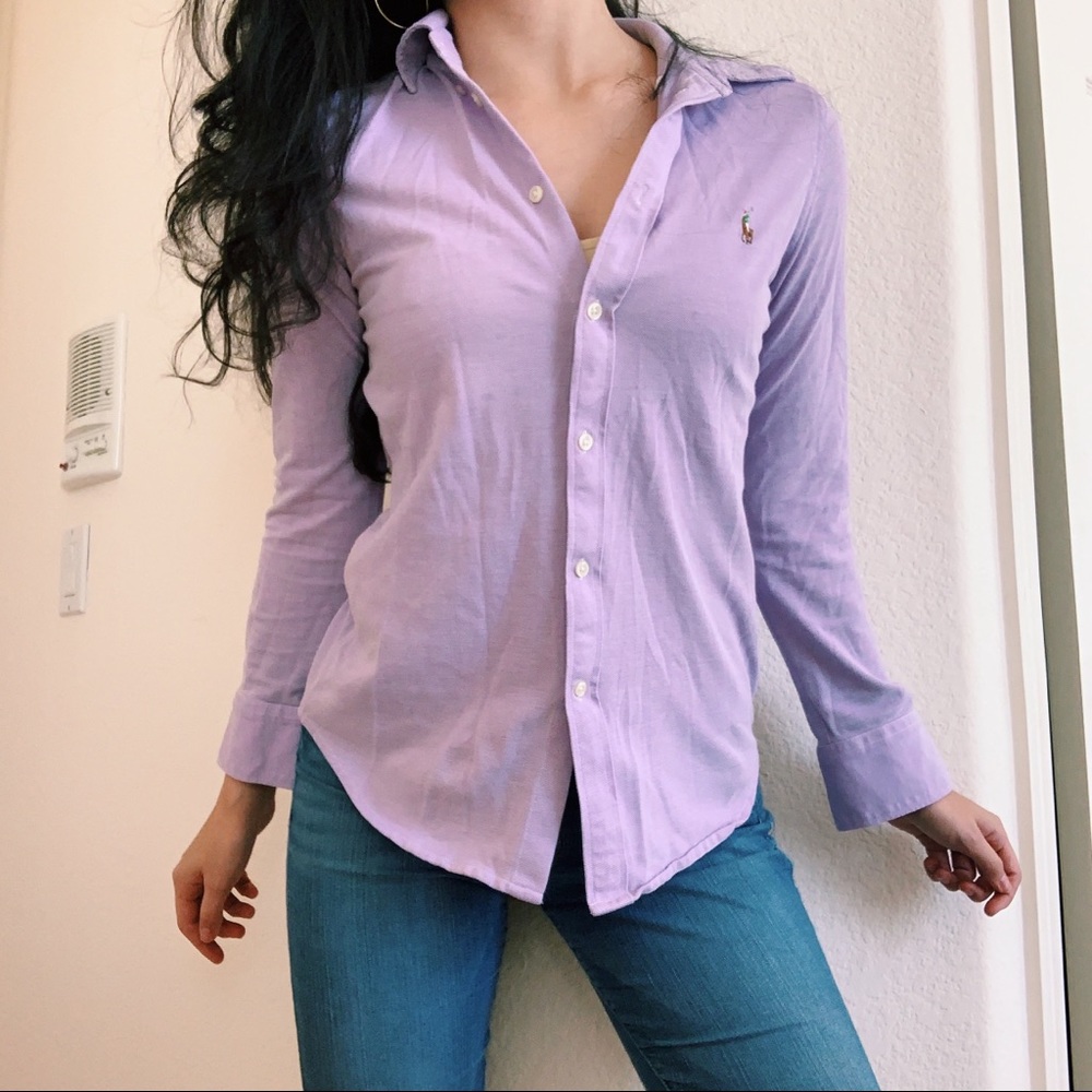 Purple Soft Ralph Lauren Button Down